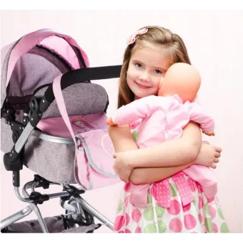 Wózek spacerowy głęboki Spacerówka Gondola 2w1 Różowy G2