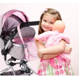 Wózek spacerowy głęboki Spacerówka Gondola 2w1 Różowy G2