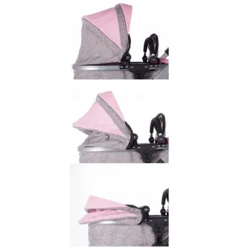 Wózek spacerowy głęboki Spacerówka Gondola 2w1 Różowy G2