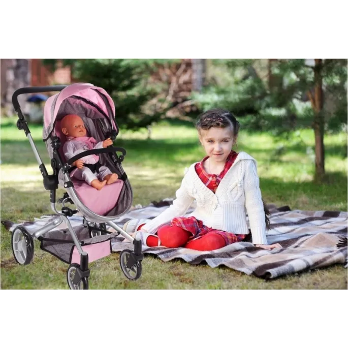 Torba na zabawki w różowym kolorze