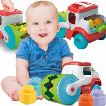 Autko Walec Sensoryczny z Klockami ClementoniG2