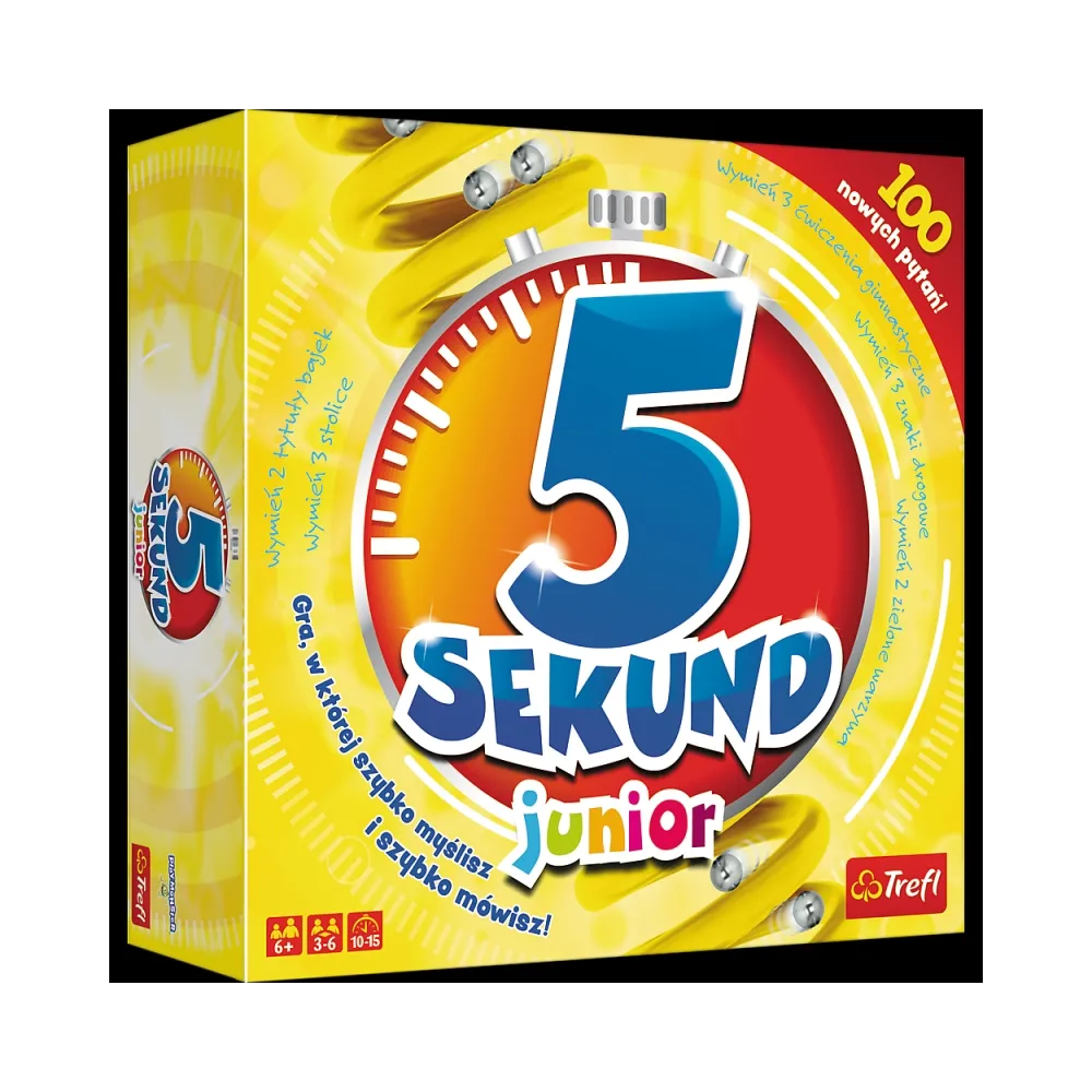 Plansza gry 5 Sekund Junior 2.0 Trefl z elementami zestawu
