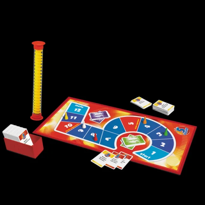 Zawartość gry 5 Sekund G2 ułożona obok siebie