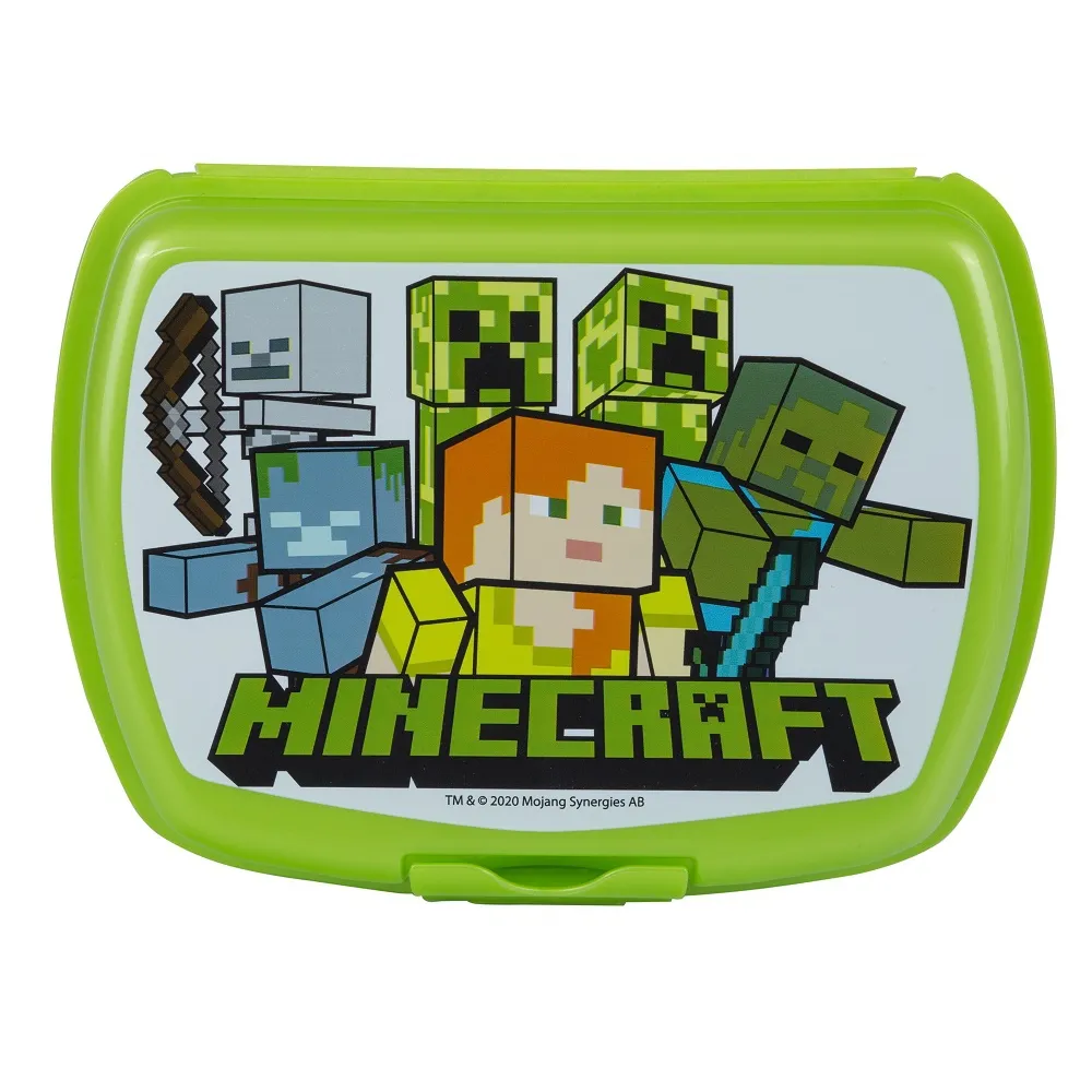 Pudełko na lunch z motywem Minecraft inspirowane popularną grą