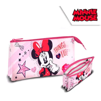 Kolorowy piórnik z motywem Myszki Minnie dla dzieci do szkoły