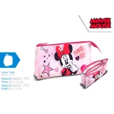 Pojemny piórnik z wizerunkiem Myszki Minnie, idealny na przybory szkolne