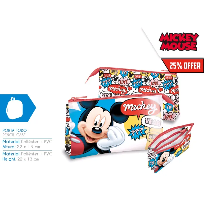 Wielofunkcyjny piórnik Disney z postacią Myszki Mickey