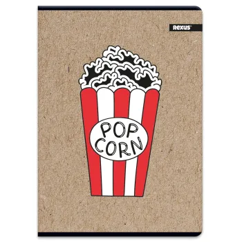 Poręczny zeszyt 60-kartkowy A5 w kratkę do codziennych notatek