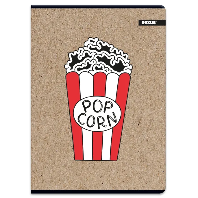 Poręczny zeszyt 60-kartkowy A5 w kratkę do codziennych notatek