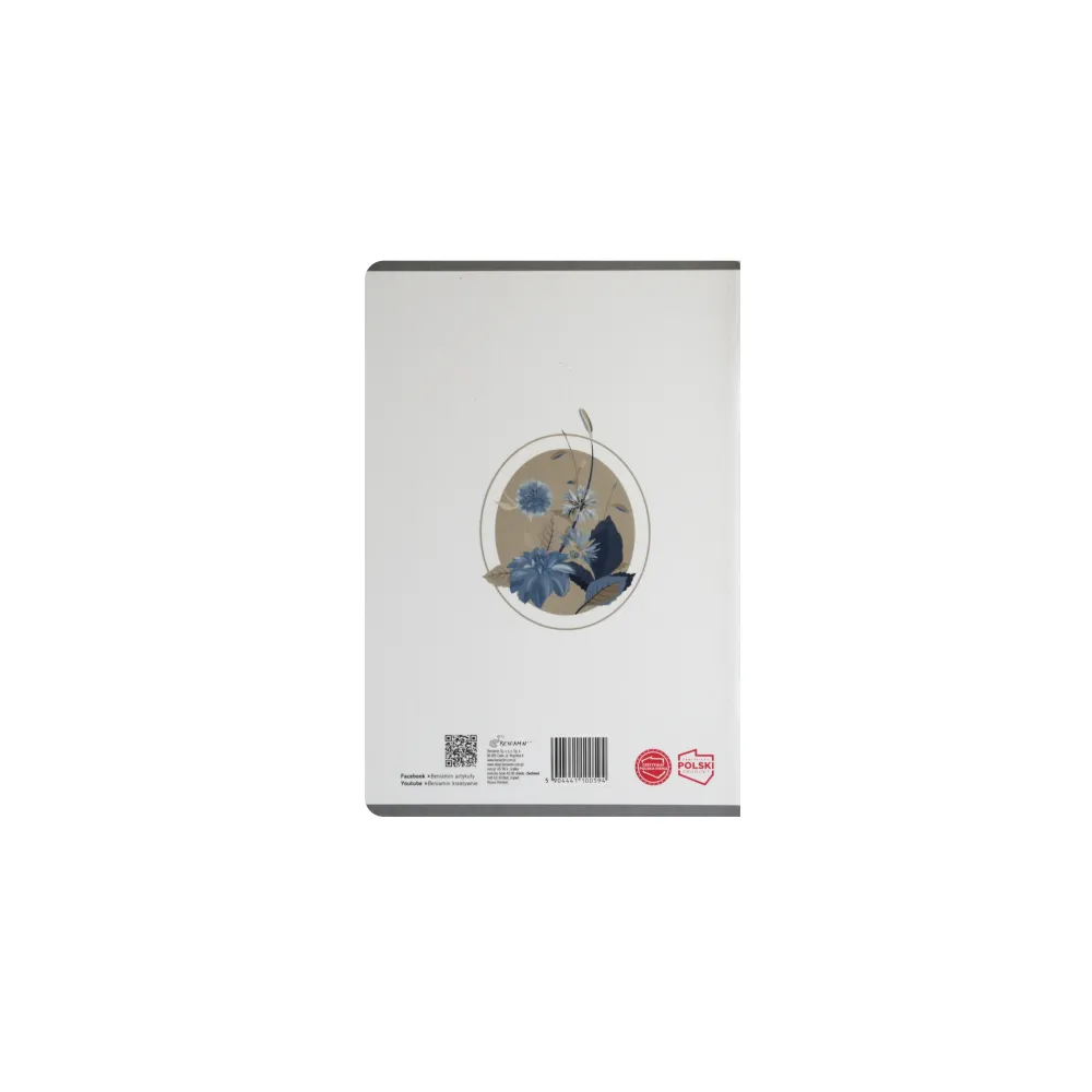 Zeszyt z kratkowanymi stronami w formacie A5, idealny do nauki