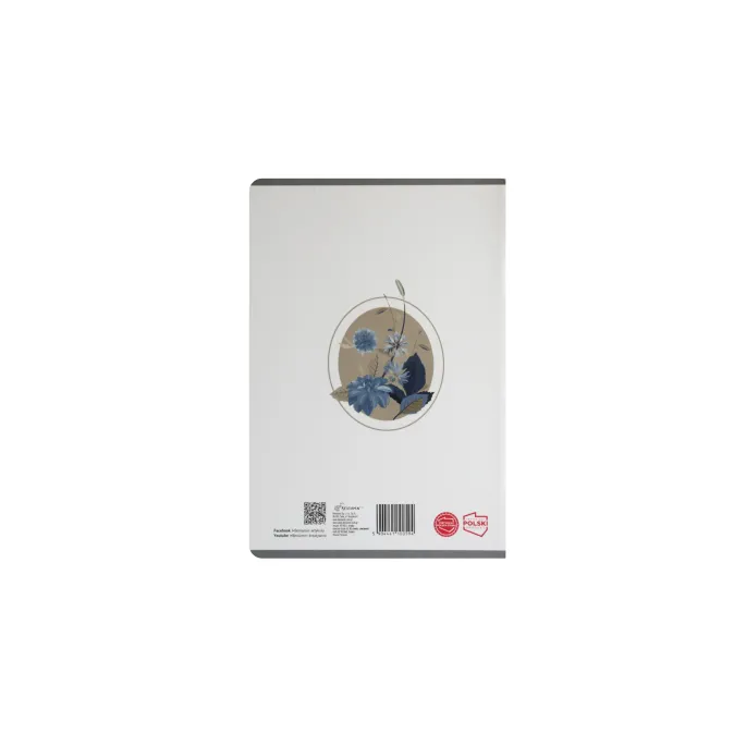 Zeszyt z kratkowanymi stronami w formacie A5, idealny do nauki