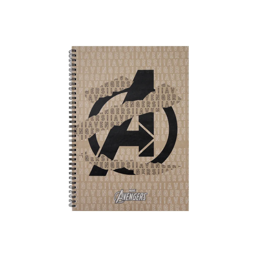 Kolorowy kołozeszyt szkolny w kratkę z bohaterami Avengers