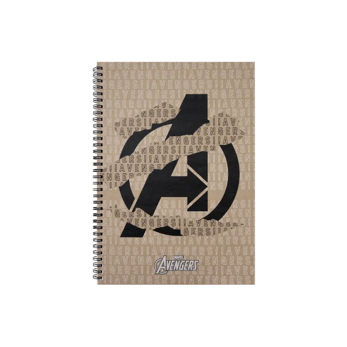 Kolorowy kołozeszyt szkolny w kratkę z bohaterami Avengers