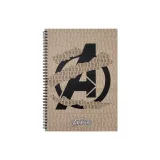 Kolorowy kołozeszyt szkolny w kratkę z bohaterami Avengers