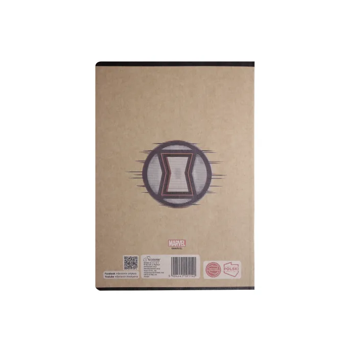 Zeszyt A5 w linie idealny do szkoły z bohaterami Avengers na okładce