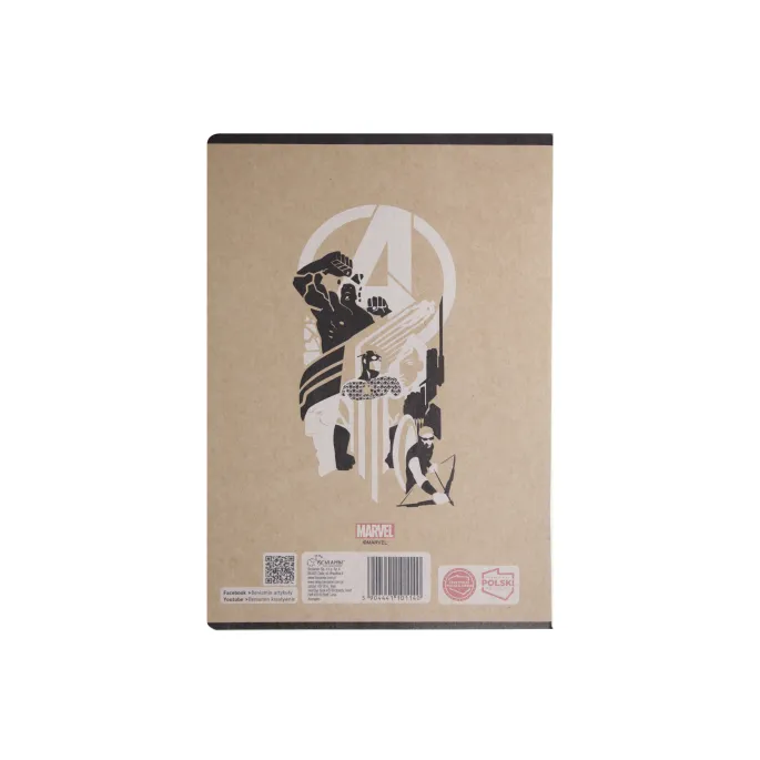 Notatnik Avengers A5 z 60 stronami dla miłośników Marvela