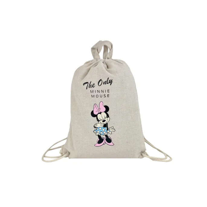 Kolorowy plecak worek inspirowany postacią Myszki Minnie z bajki Disney