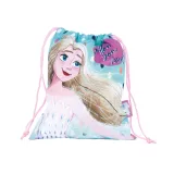 Pojemny worek śniadaniowy dla dzieci z motywem Krainy Lodu