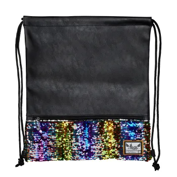 Nowoczesny worko-plecak Hash we wzorzystym stylu na jasnym tle