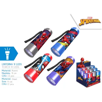 Latarka Spiderman z motywem Spider-Mana dla dzieci