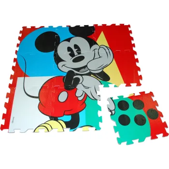 Kolorowa mata piankowa puzzle z motywem Mickey Mouse do zabawy dla dzieci