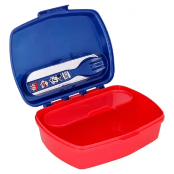 Praktyczna śniadaniówka i sztućce dla dzieci Myszka Mickey do szkoły