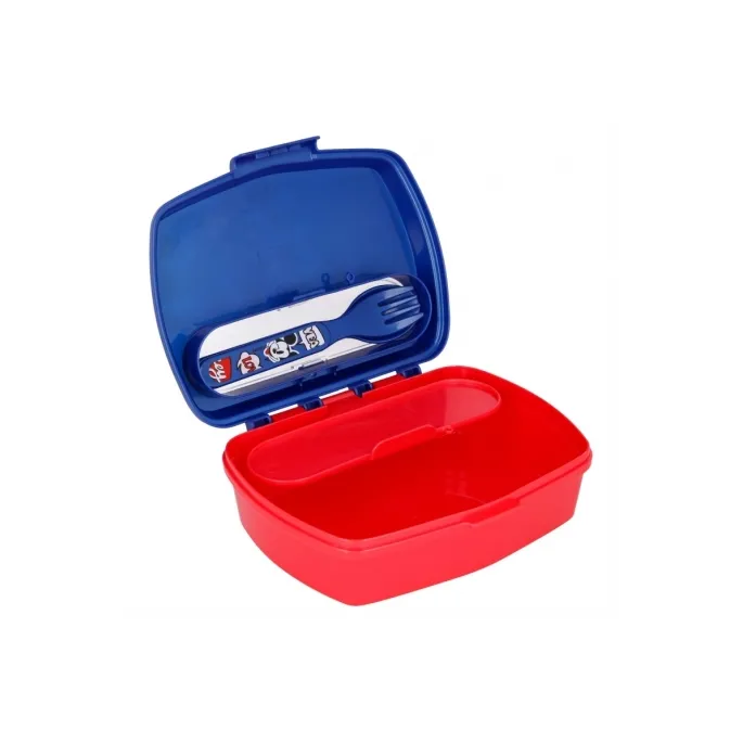 Praktyczna śniadaniówka i sztućce dla dzieci Myszka Mickey do szkoły