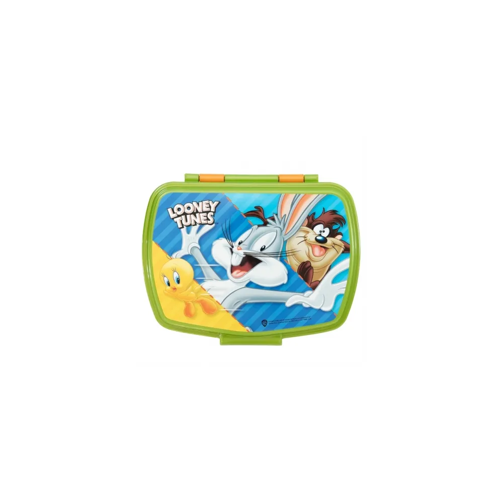 Praktyczny lunchbox plastikowy inspiracja Zwariowane Melodie, łatwy do czyszczenia