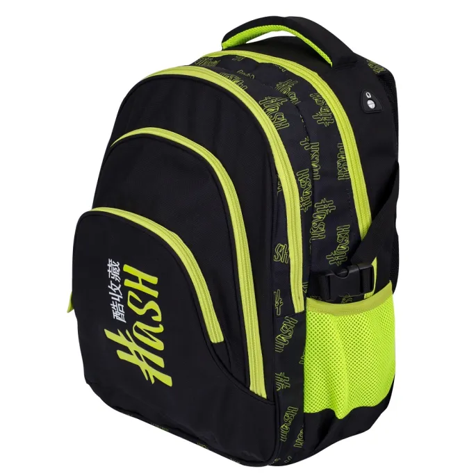 Plecak Hash z bocznymi kieszeniami i pojemną komorą główną w kolorze szarym