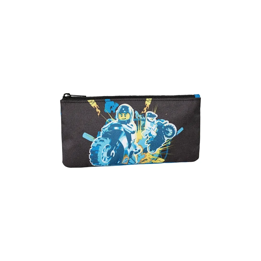 Kolorowy piórnik Lego z wieloma przegródkami do szkoły