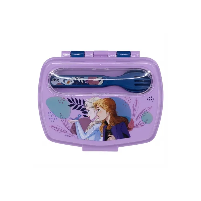 Kolorowa śniadaniówka z postaciami z Krainy Lodu, plastik BPA-free