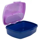 Niebieskie pudełko na śniadanie dla dziecka inspirowane Krainą Lodu