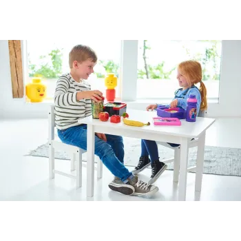 Designerski bidon dla dzieci inspirowany serią Lego Friends, idealny do szkoły