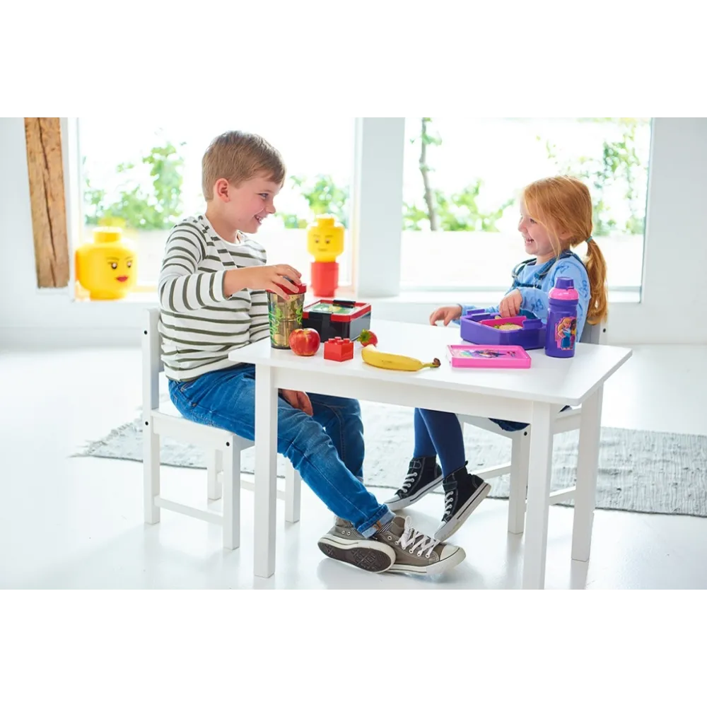 Designerski bidon dla dzieci inspirowany serią Lego Friends, idealny do szkoły