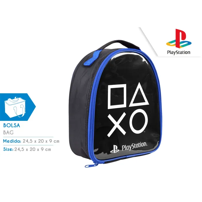 Torba śniadaniowa dla gracza inspirowana konsolą Playstation