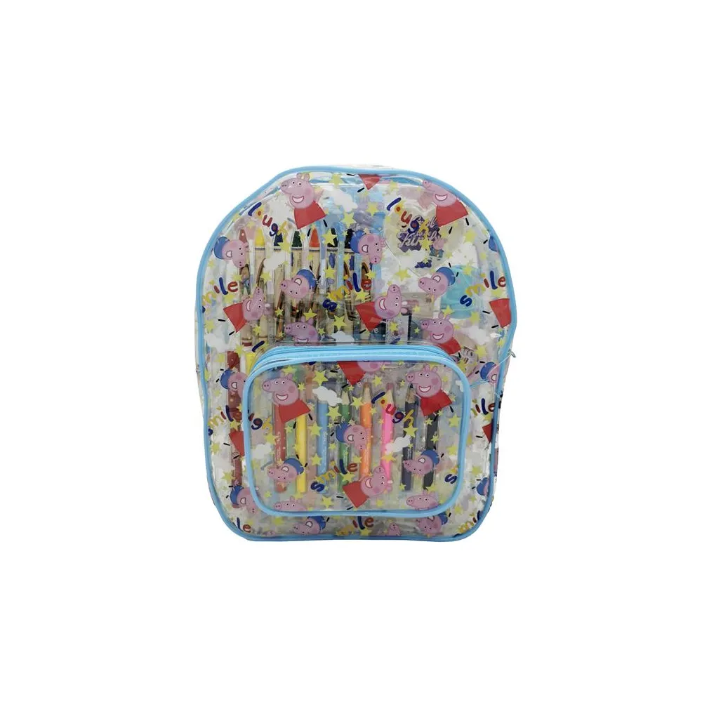 Plecak z motywem Świnki Peppy i zestawem kreatywnym dla dzieci