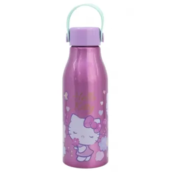 aluminiowa butelka 760 ml z motywem hello kitty na białym tle