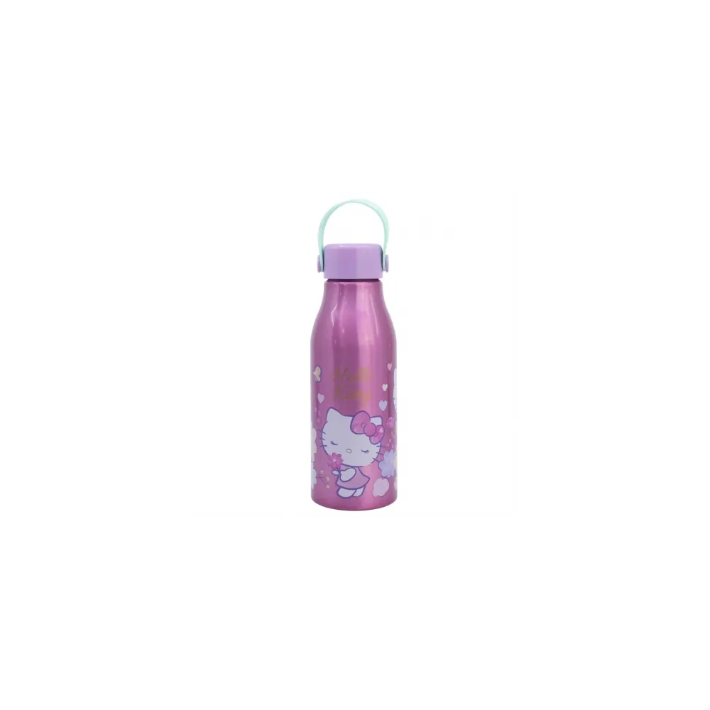 aluminiowa butelka 760 ml z motywem hello kitty na białym tle
