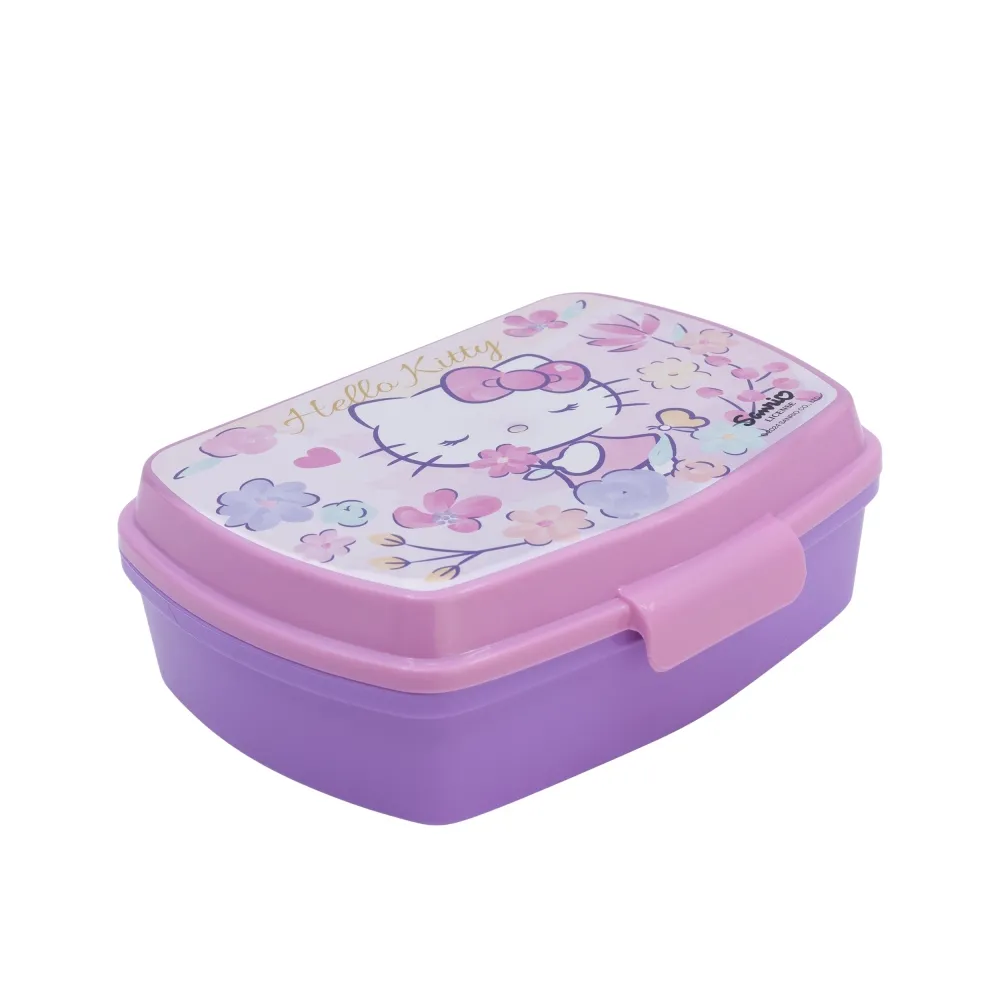 Pudełko śniadaniowe Hello Kitty z różowym motywem dla dzieci