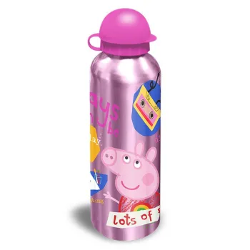 Bidon aluminiowy Świnka Peppa 500 ml różowy