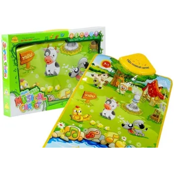 Kolorowa mata edukacyjna z motywem farmy dla dzieci