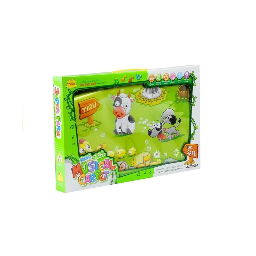 Interaktywna mata dla dzieci z ilustracjami zwierząt