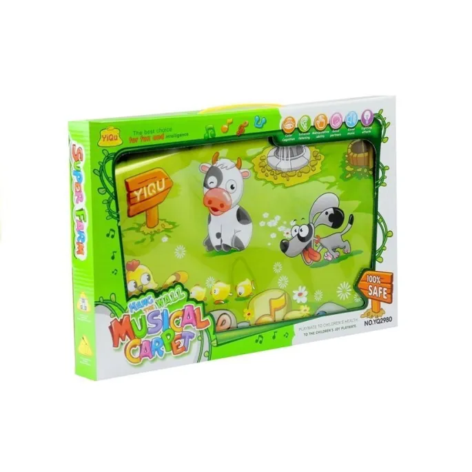 Interaktywna mata dla dzieci z ilustracjami zwierząt