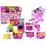 Kolorowa kasa fiskalna zabawkowa z akcesoriami dla dzieci