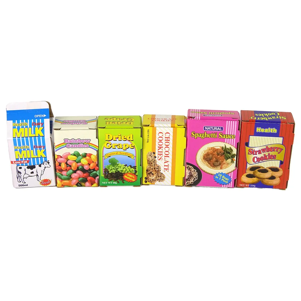 Zestaw sklepowy z kalkulatorem i produktami spożywczymi