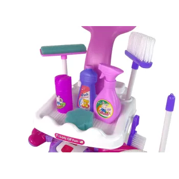 Duży Zestaw Do Sprzątania Wózek Wiele Akcesoriów