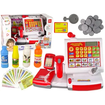 Interaktywna kasa fiskalna zabawka z akcesoriami dla dzieci