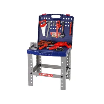 Zestaw Narzędzi w Walizce Wiertarka Stolik Warsztat Akcesoria