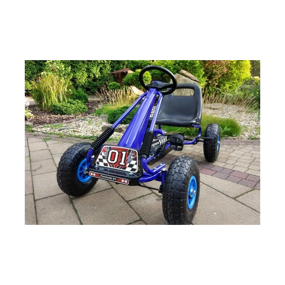 gokart na pedały z ręcznym hamulcem i regulowanym siedzeniem