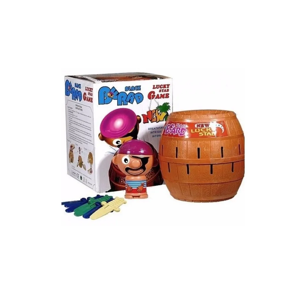 Widok opakowania gry Ukłuj Pirata z wymiarami 15x20 cm